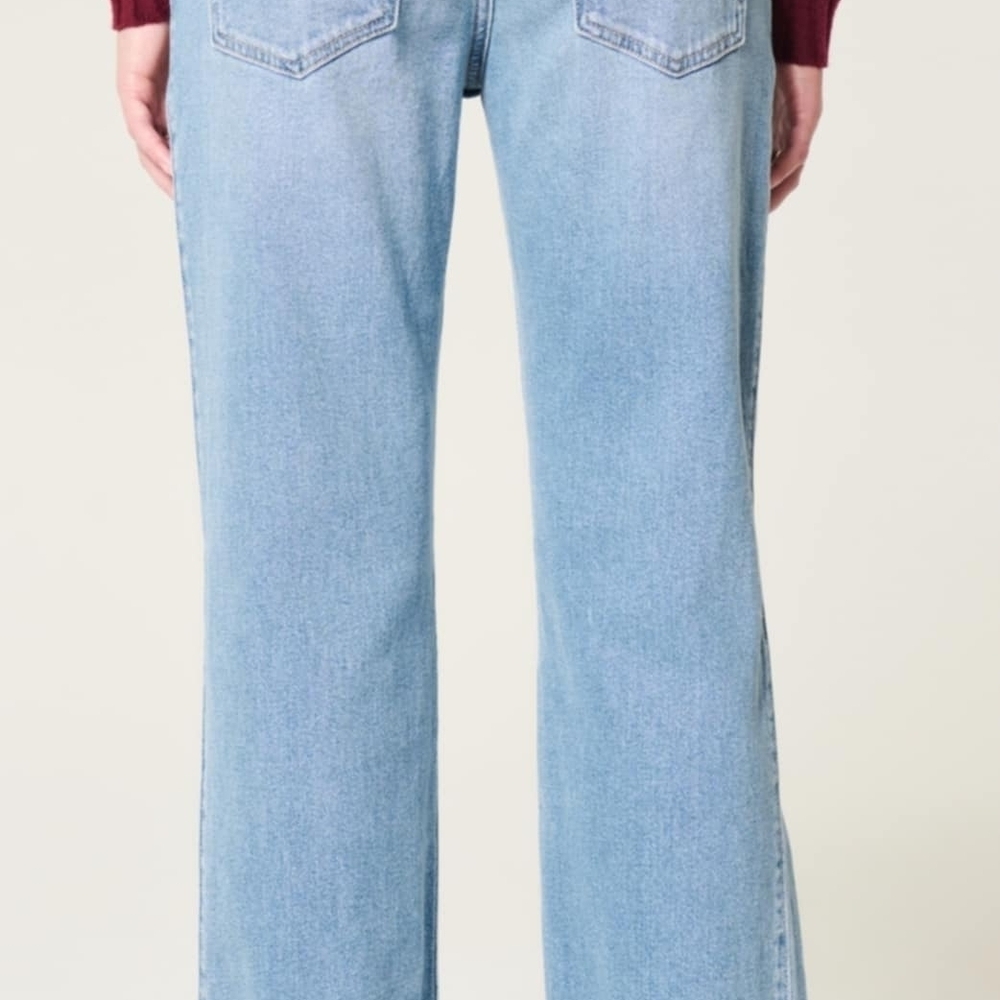 Hollister Light Blue Distressed Women Jeans - Picture 2 of 4